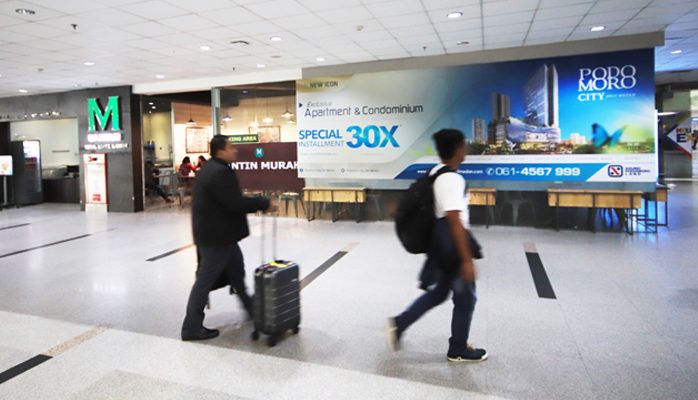 Agung Podomoro Land at KNO Medan Departure Security check point