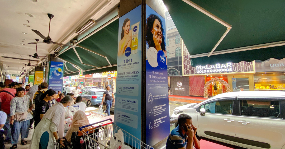 Nivea at Mustafa Pillars