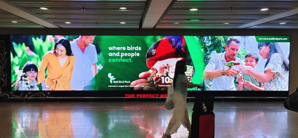 Bali Bird Park at Spectacular Arrival LED Wall