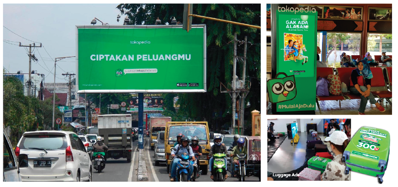 Tokopedia at KNO Medan Departure Security check point
