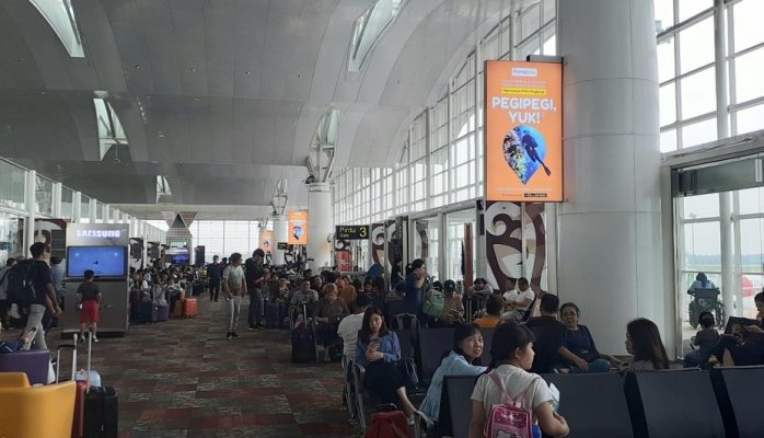 Pegipegi at KNO Medan Departure Security check point