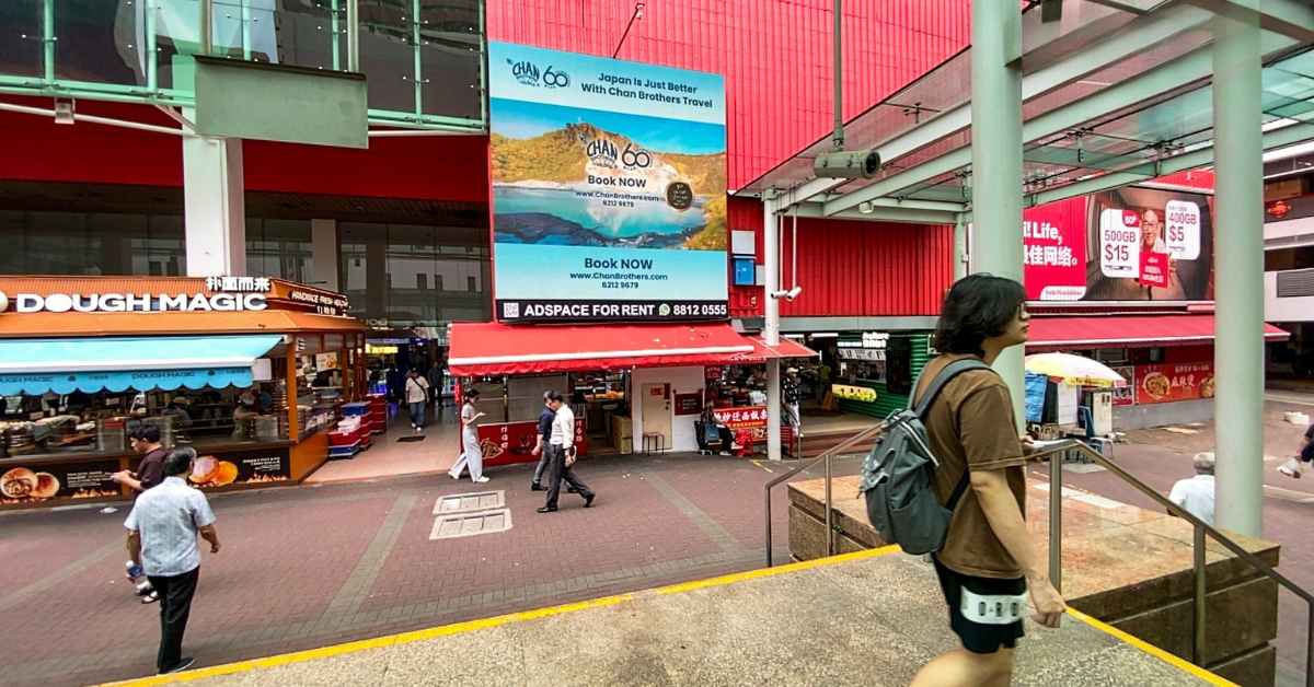 Chan Brothers Travel at Chinatown Courtyard DOOH