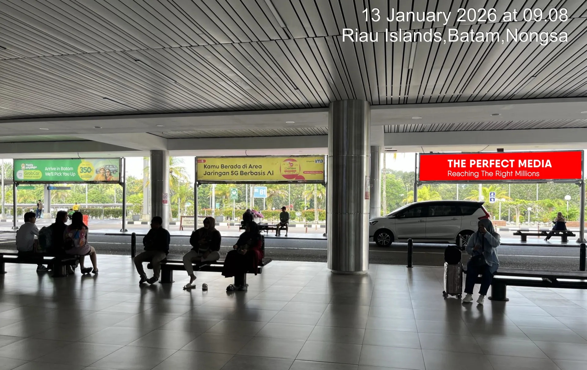 Arrival main Exit Gate to Pick up point (Hang Nadim Airport Batam)